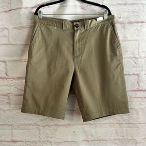 Billabong Men's Khaki Flat Front Shorts Stretch 5 Pockets Logo Outdoors NWT
